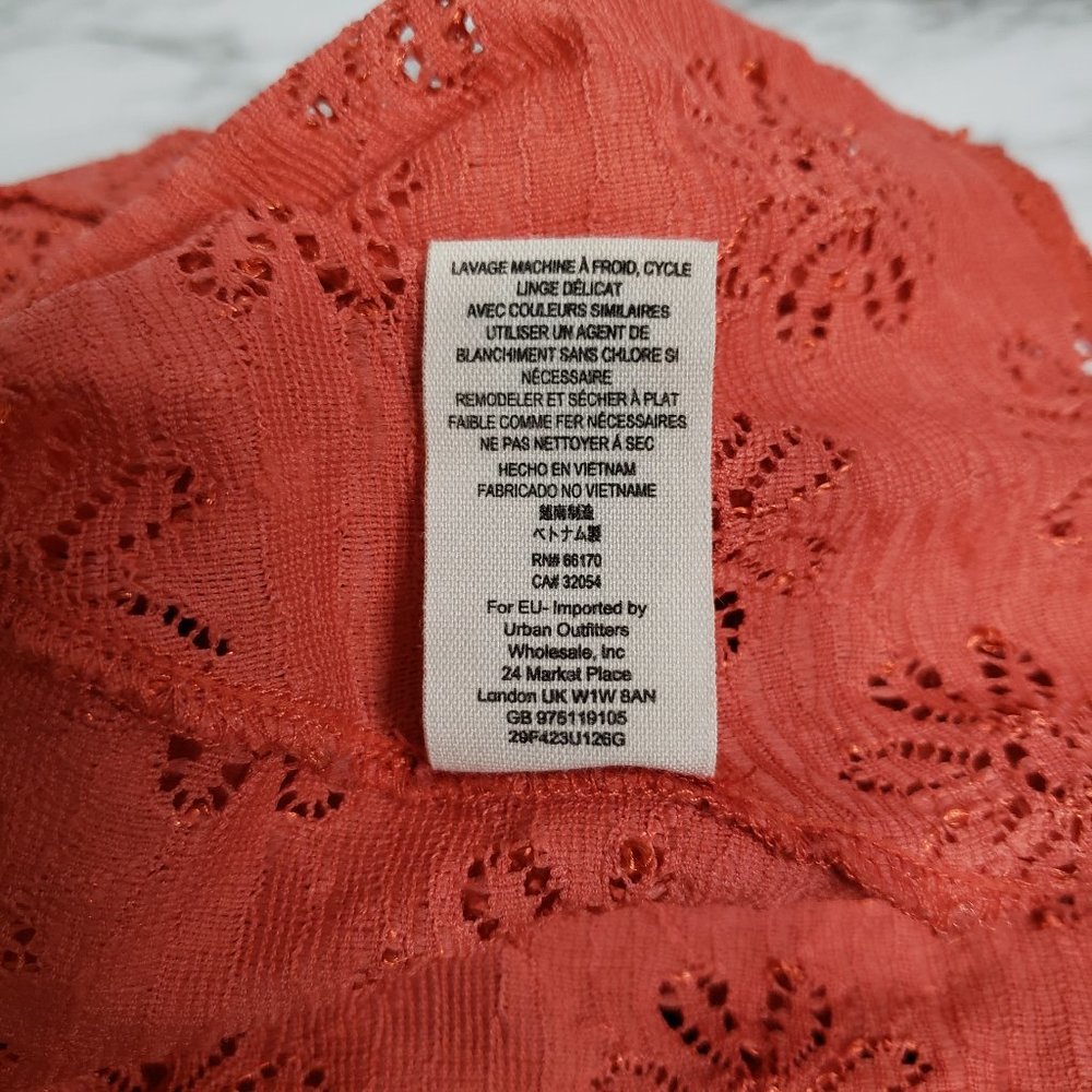*SOLD* Free People Daisy Pointelle Peplum Top S - Picture 7 of 10